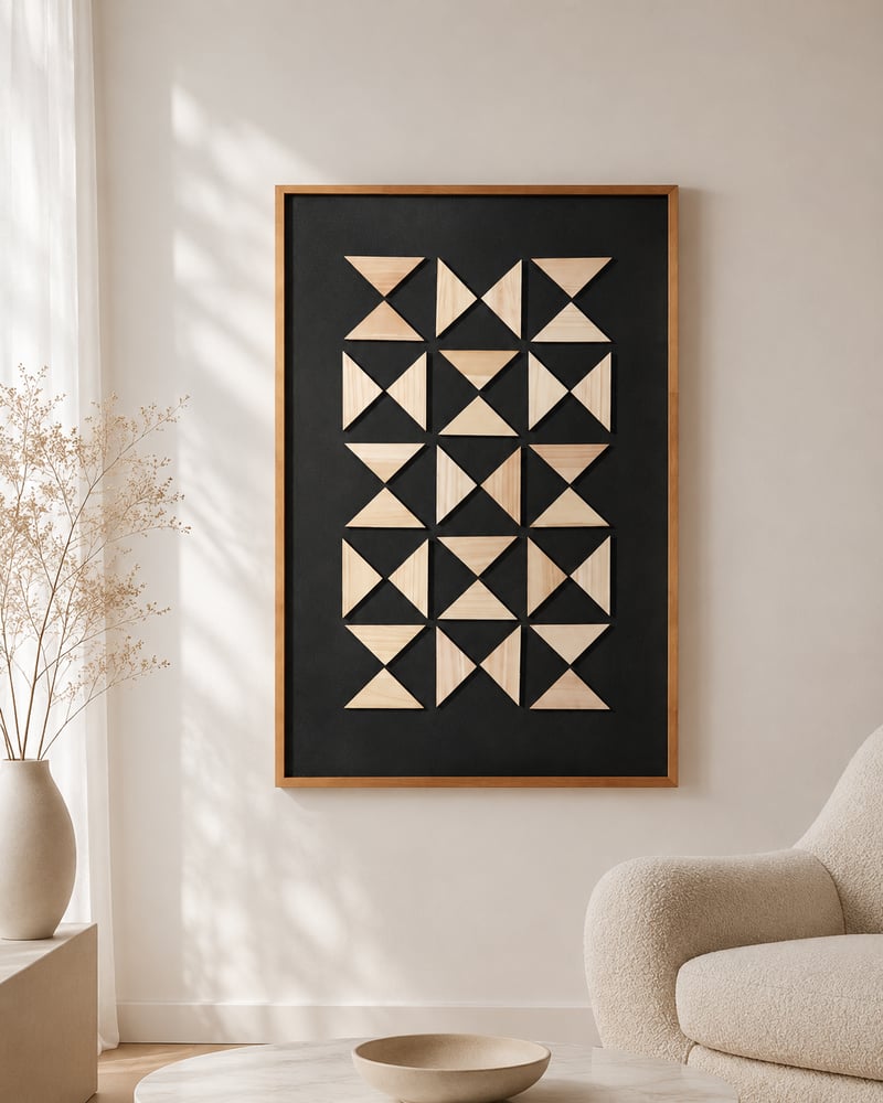 لوحة ديكور بإطار أسود مقاس 120 × 80 سم