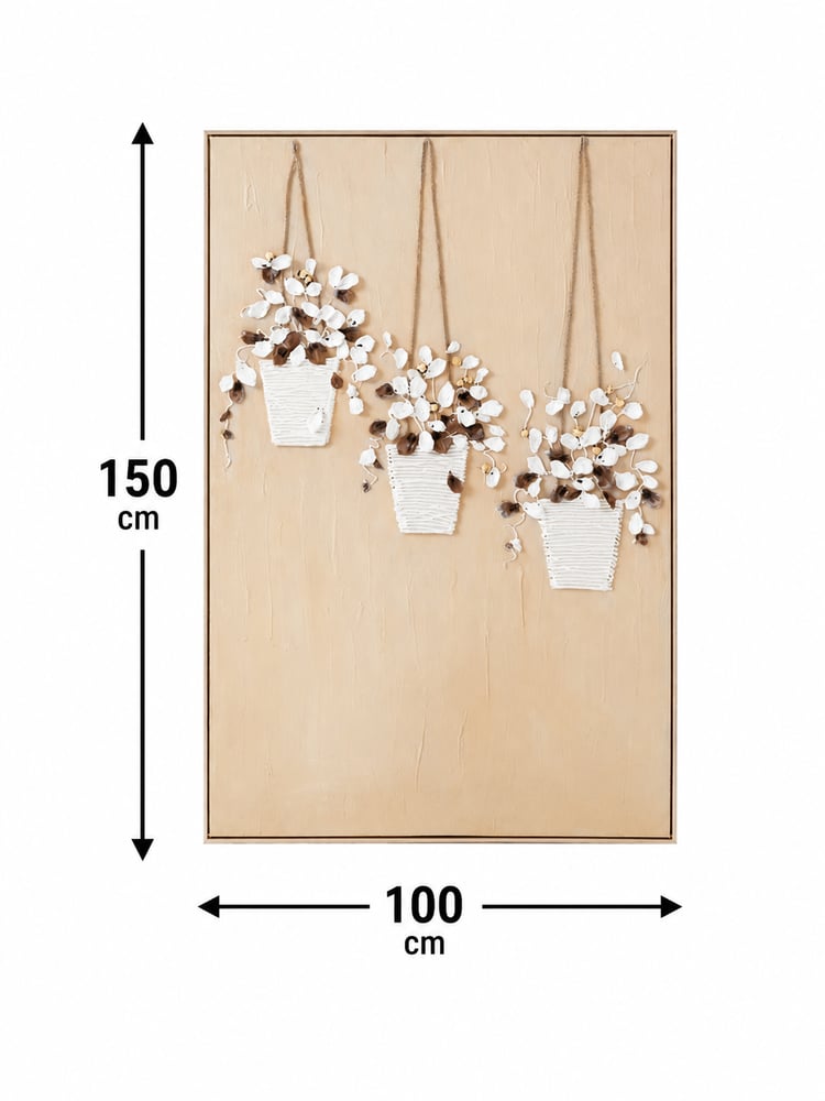 لوحة حائط بإطار ذهبي مقاس 100 × 150 سم