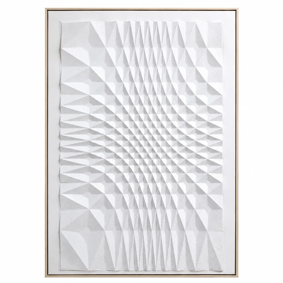 لوحة فنية بإطار بيج مقاس 120 × 80 سم