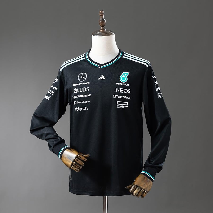 تيشيرت مرسيدس - Mercedes-AMG Petronas F1 2025 - أسود