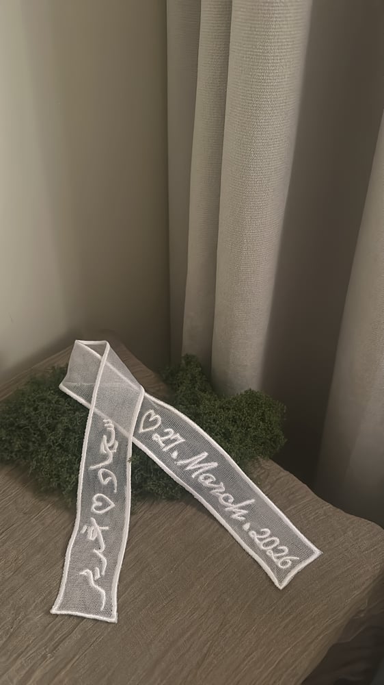 شريطة مسكة عروس مطرزه