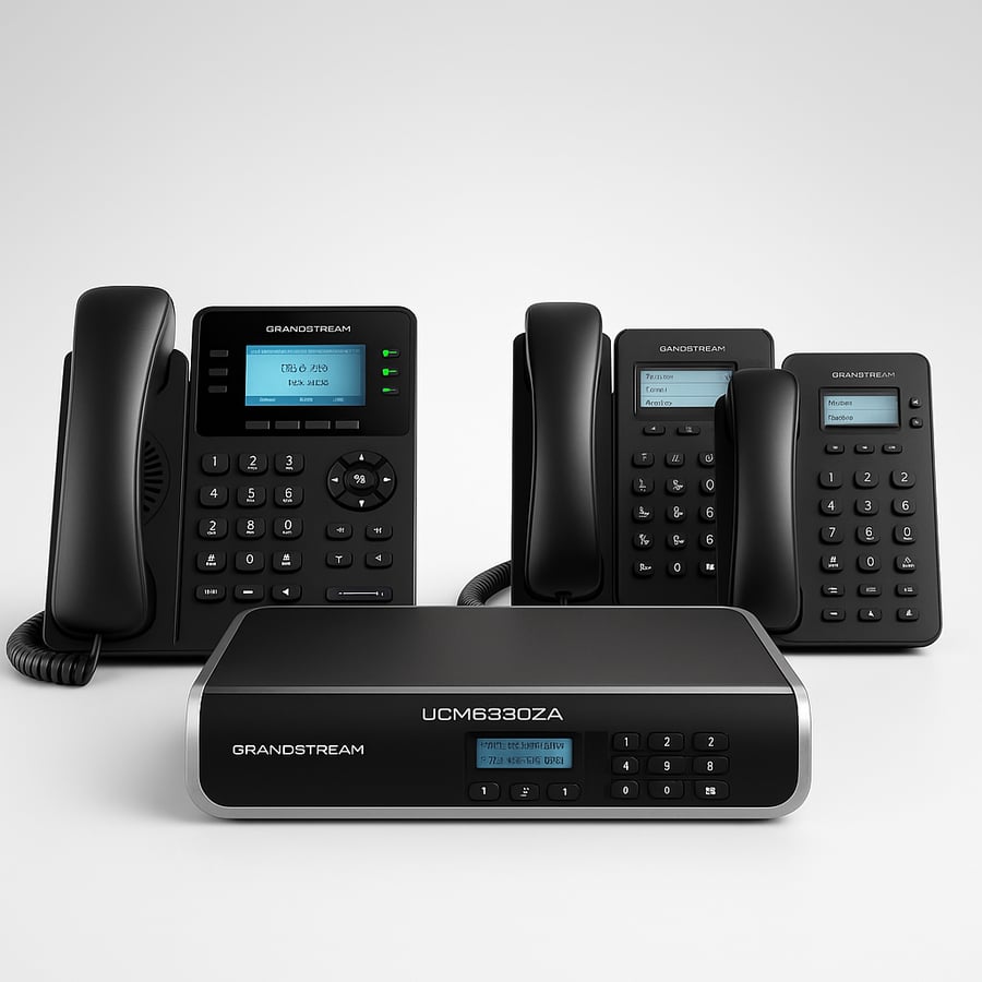 باقة سنترال Grandstream UCM6302A مع هواتف IP