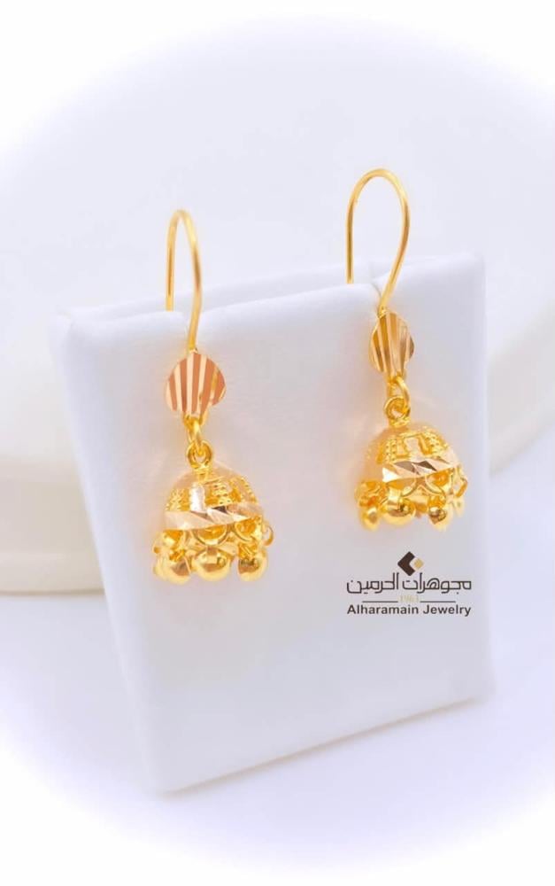 حلق ذهب عيار 21