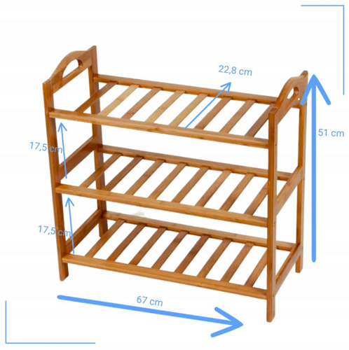 جزامة أحذية خشبي 3 أدوار LM129-2