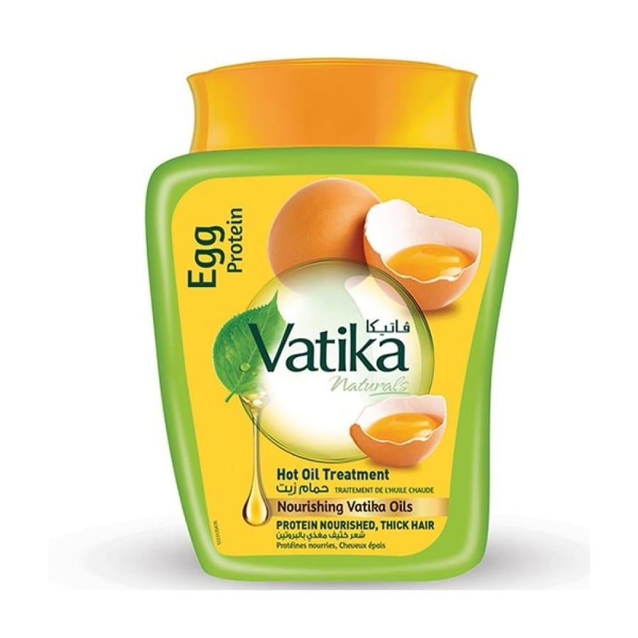 فاتيكا حمام زيت شعر كثيف مغذى بالبروتين بخلاصة بروتين البيض 500 مل Vatika