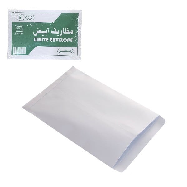 مظاريف ابيض 25 ظرف 7*10 سم ROCO