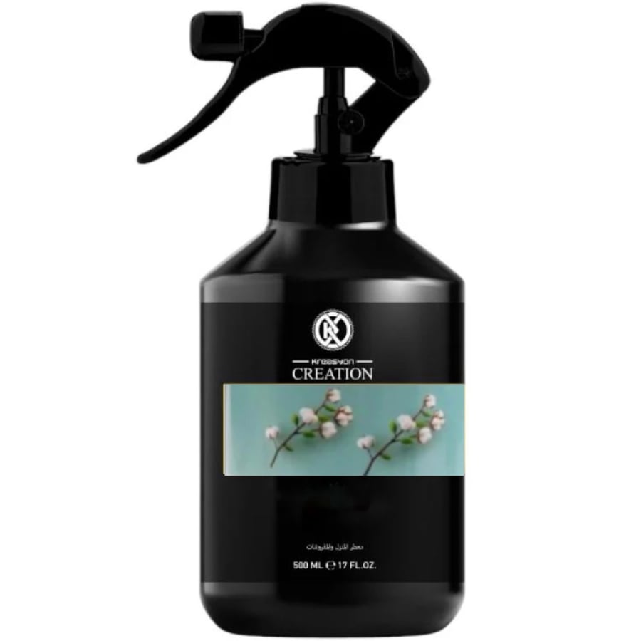 معطر المنزل والمفروشات برائحة القطن النظيف 500 مل kreasyon CREATION