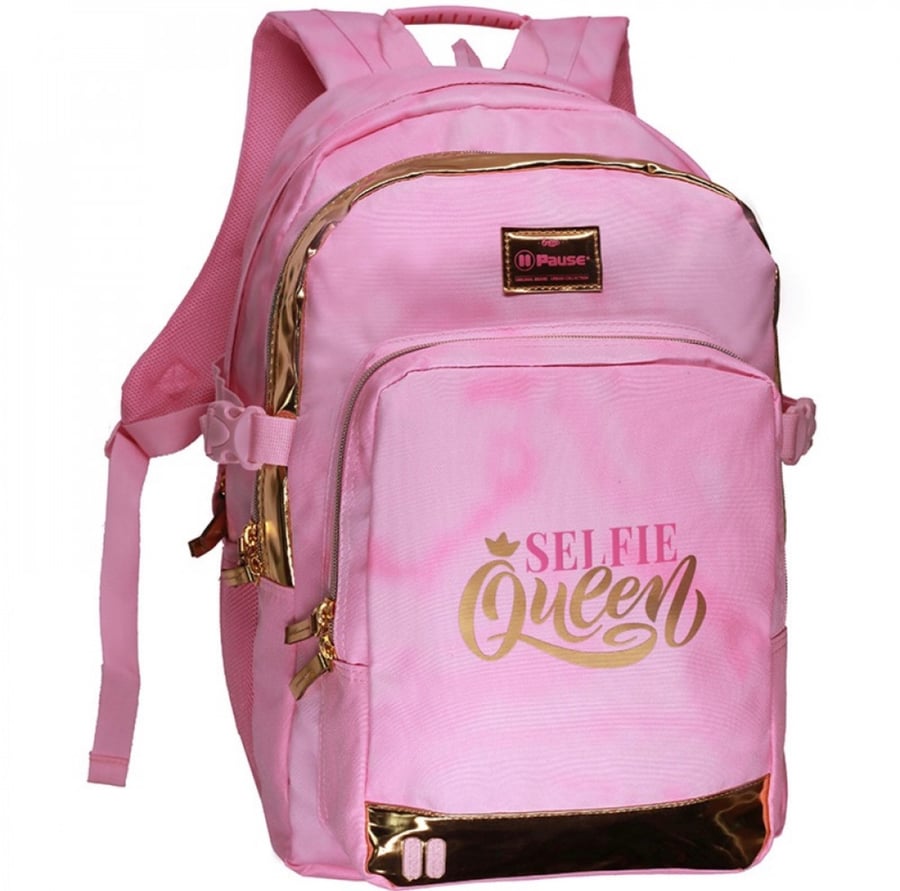 شنطة ظهر مع مقلمة 17.5 انش وردي - بوز 512-Pause Backpack