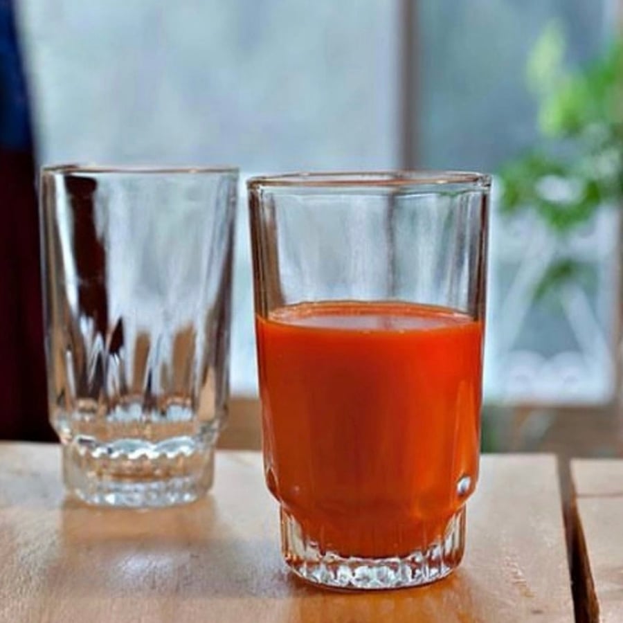 طقم اكواب زجاج 6 قطع Basurrah OCT-G1076