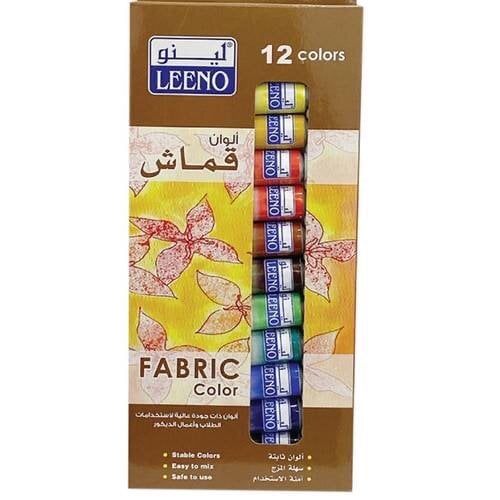 Fabric colors 12 colors 12 ml Lino