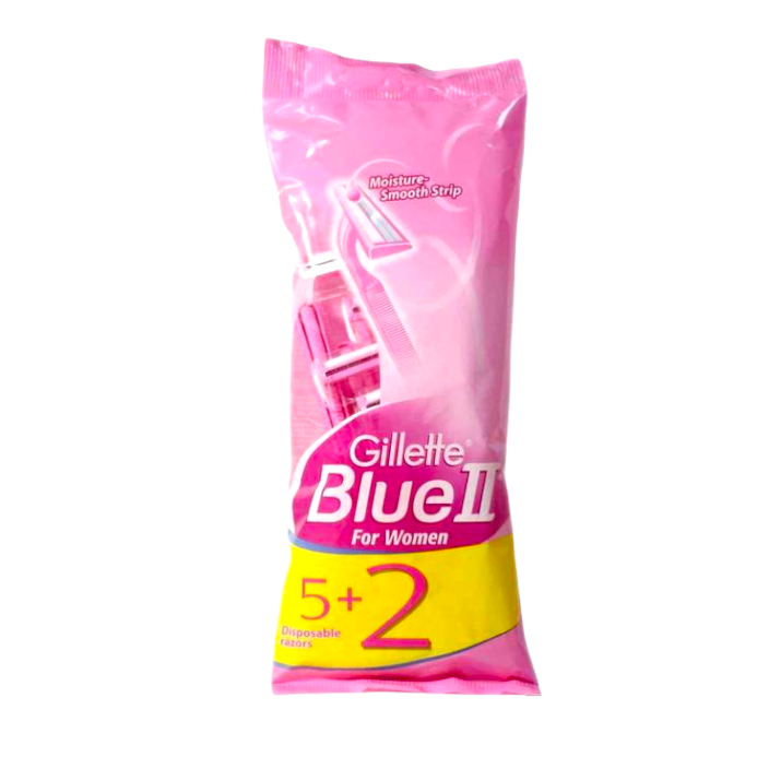 Gillette Blue Shaving Razor, 2 pcs, 5+2 Gillette