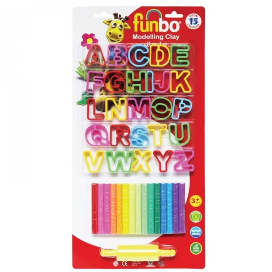 صلصال 15 لون 26 قالب 300 جرام funbo FO-MC-300N-15+26LR
