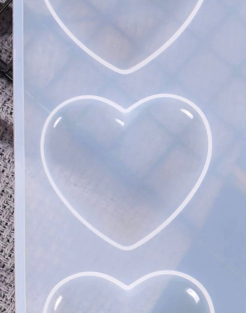 big hearts resin mold