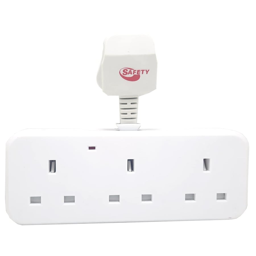 توصيلة كهربائية 3 مقابس 2500 واط SAFETY SF-8803