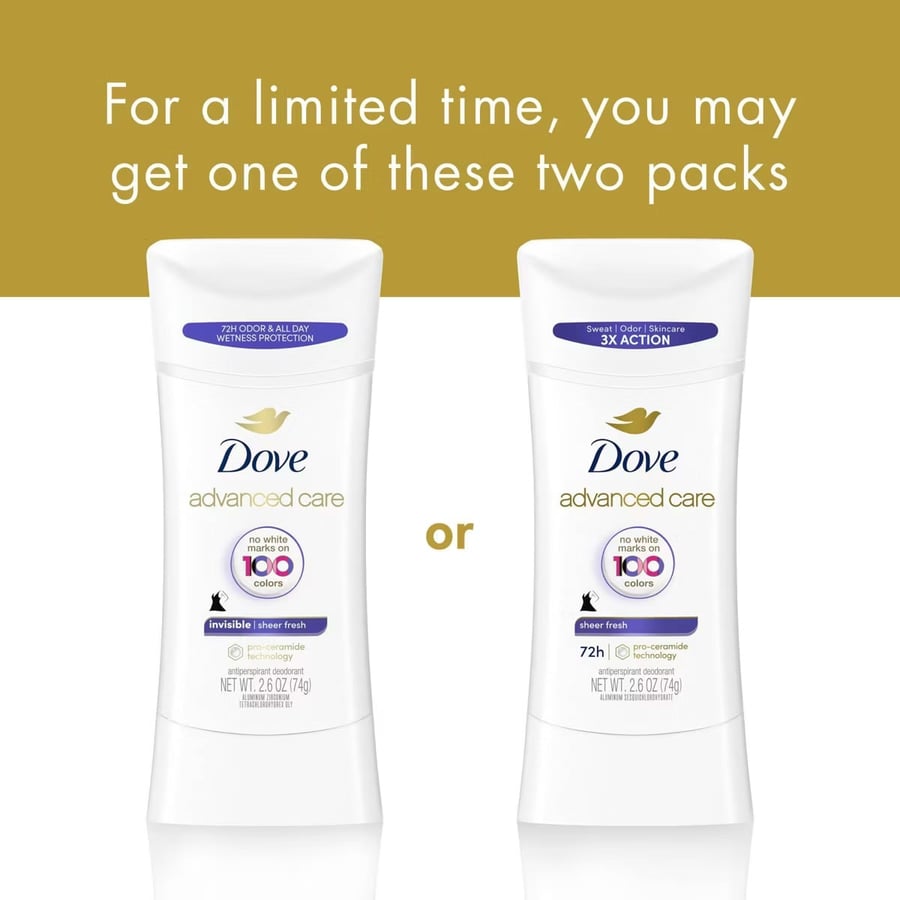 دوف مزيل عرق ستيك للنساء غير مرئي 74 غرام Dove