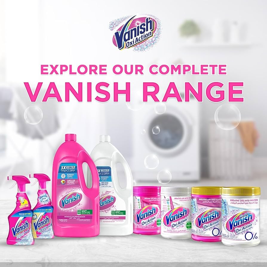 فانيش مسحوق غسيل الملابس مزيل البقع عن الاقمشة 1000 غرام vanish