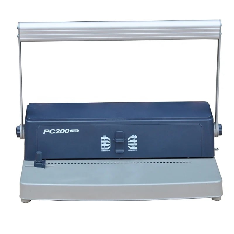 ماكينة تخريم وتجليد الكتب سلك بلاستيك متصل PC200B plus