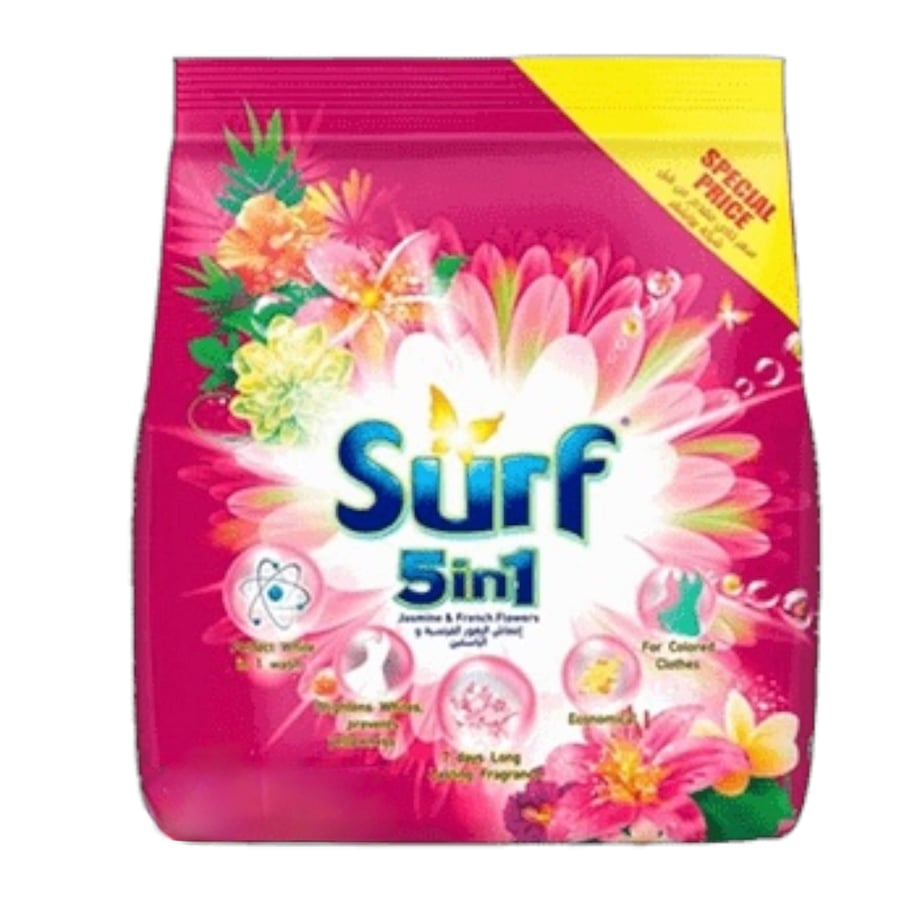 سيرف مسحوق غسيل الملابس بالياسمين اوتوماتيك 650 غرام Surf