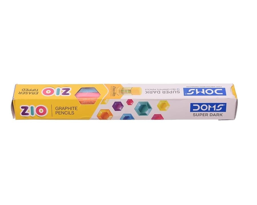 قلم رصاص 12 حبة مع براية DOMS 8491 HB2