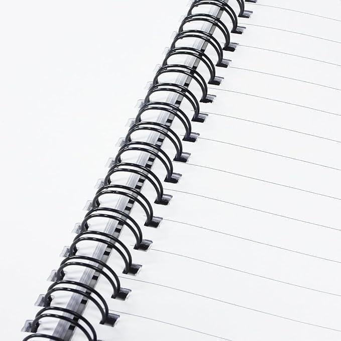سلك تغليف حلزوني 11.1 ملم اسود 100 قطعة 7 BIRO