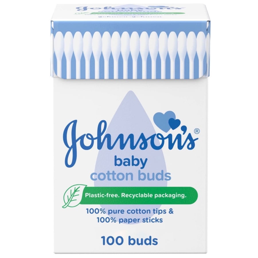 أعواد أذان قطنية للأطفال علبتين 300 عود قطني Johnson's