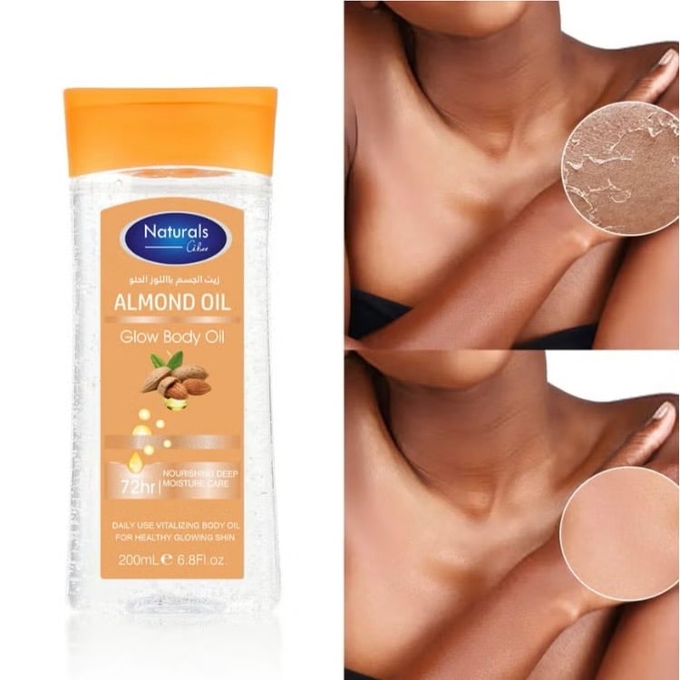 ناتشورال زيت للجسم باللوز الحلو 200 مل Naturals