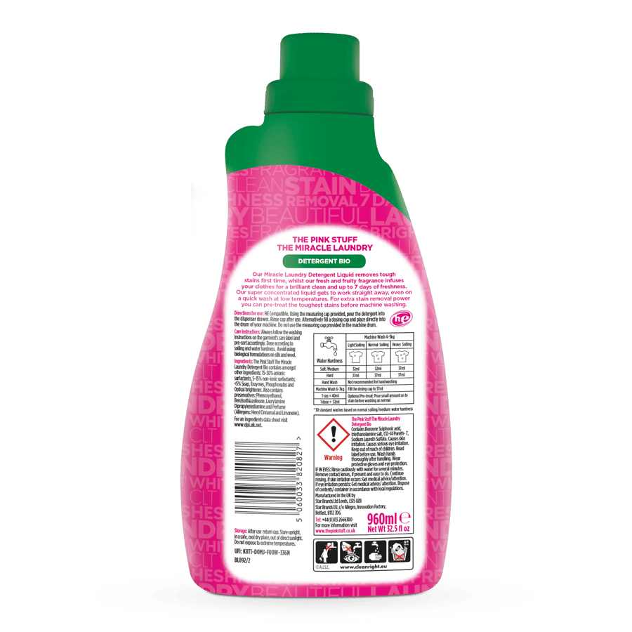 ذا بينك ستاف شامبو غسيل ملابس الحيوي 960 مل THE PINK STUFF