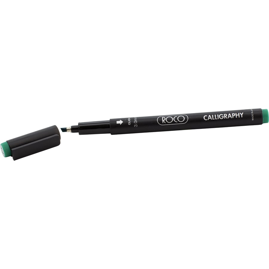 Calligraphy pen for Arabic calligraphy, green, 1 mm, Pilot ROCO