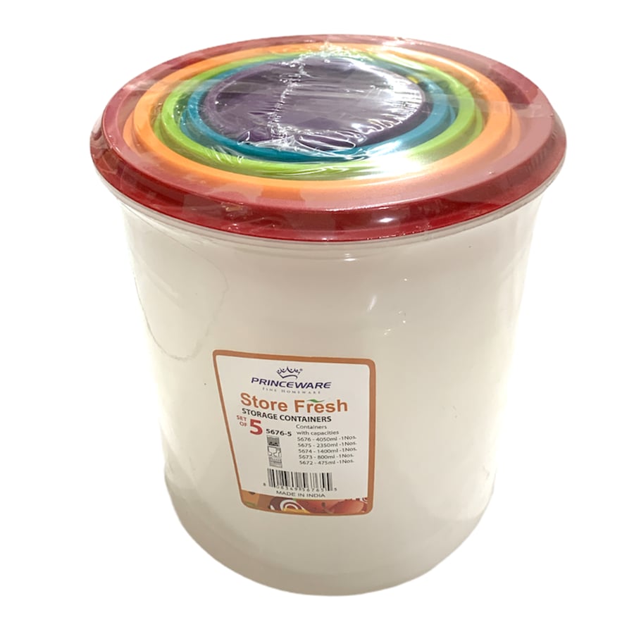 5 pack food container set