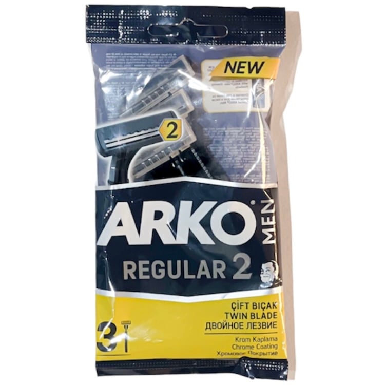 موس حلاقة شفرتين 3 قطع ARKO