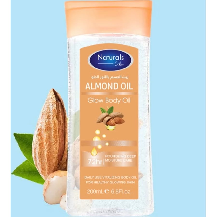 ناتشورال زيت للجسم باللوز الحلو 200 مل Naturals