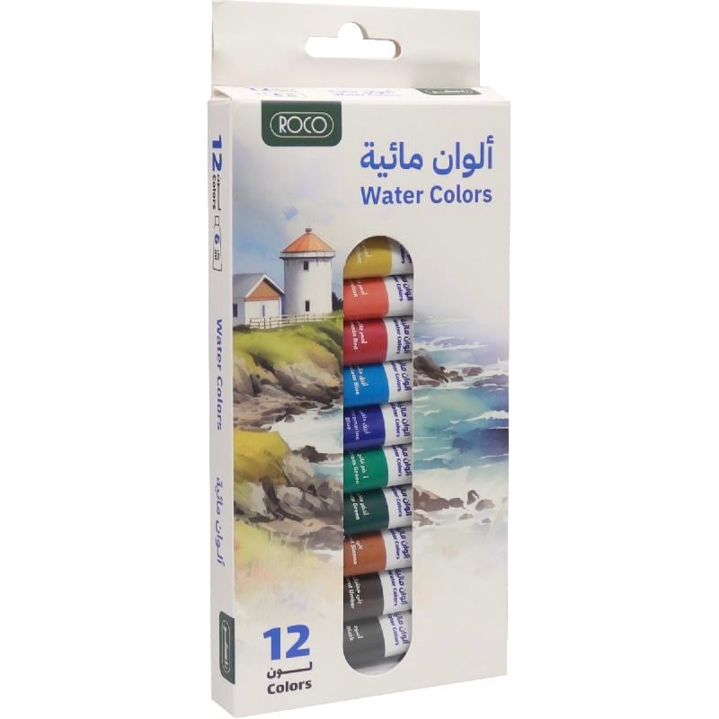 ألوان مائية 12 لون 12 مل روكو RQ-10101212