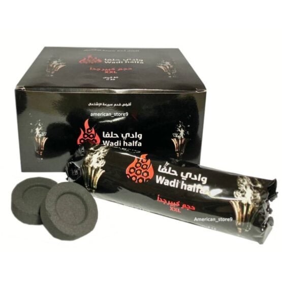 Wadi Halfa Charcoal is highly flammable 80 pieces size 50