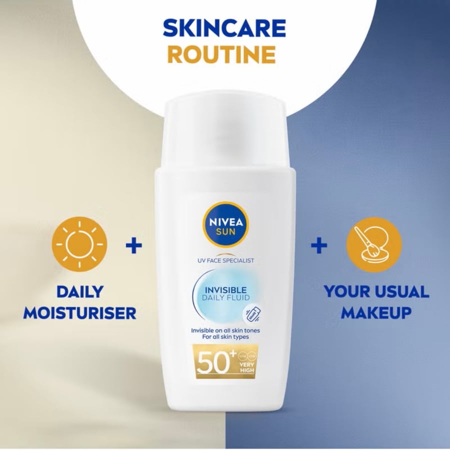 نيفيا واقي شمس سائل يومي غير مرئي 50 مل NIVEA