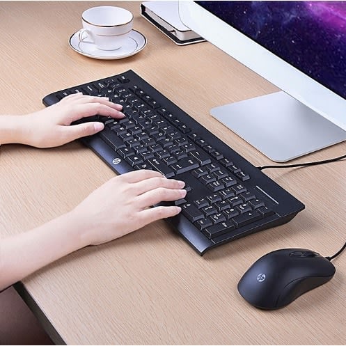 كيبورد و ماوس - لوحة مفاتيح سلكي hp KM100