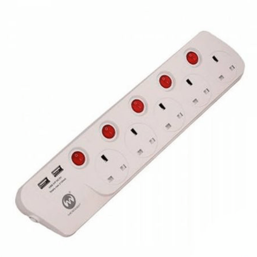Microdigit 5m / 5 sockets / 2 USB