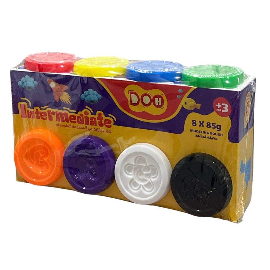 صلصال أطفال ملون 8 الوان 85 غرام DOH DD00208