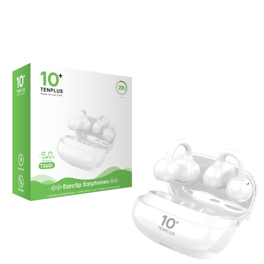 سماعة أذن لاسلكية أبيض TENPLUS T3601