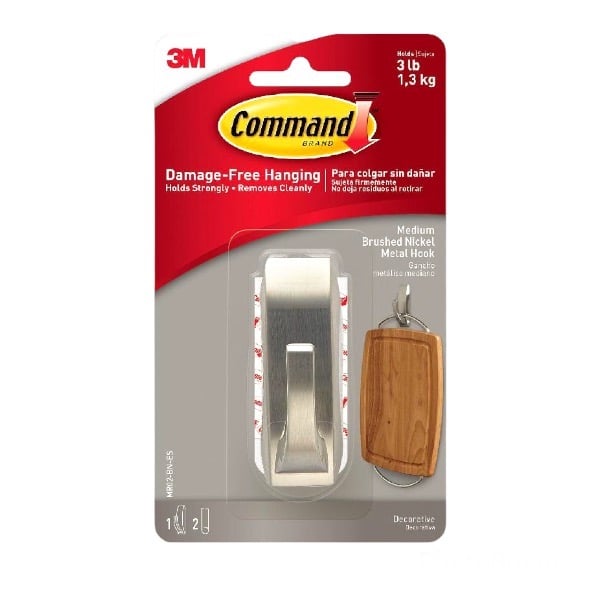 علاقة لاصقة ستانلس ستيل command MR02-BN-ES