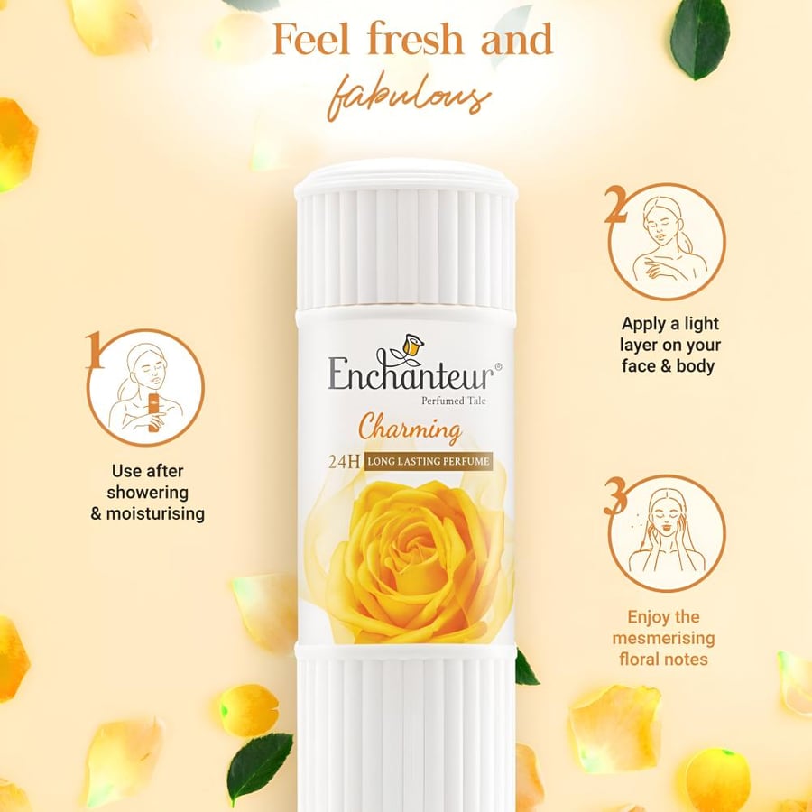 انشانتر بودرة معطرة تشارمينج 250 غرام Enchanteur