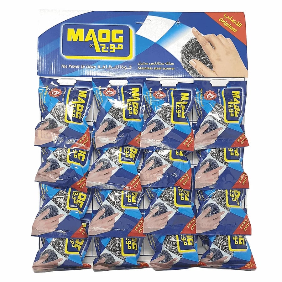 موج سلك تنظيف الأواني مقاوم للصدأ MAOG