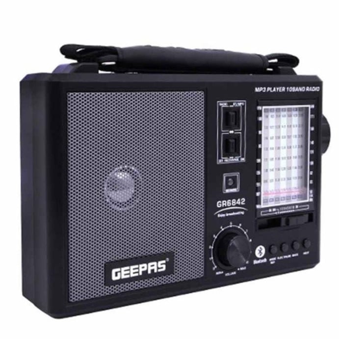 مكبر صوت و راديو ( بلوتوث + USB + AUX + ذاكرة ) GEEPAS GR6842