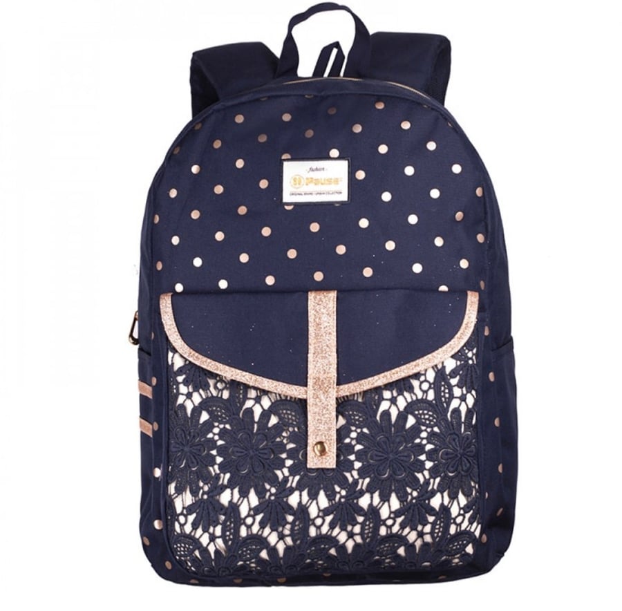 شنطة ظهر مع مقلمة 17 انش أزرق - بوز Pause Backpack-3025 PAUSE