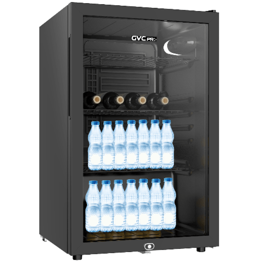 ثلاجة عرض زجاج باب واحد 132 لتر GVC PRO GVRG-195