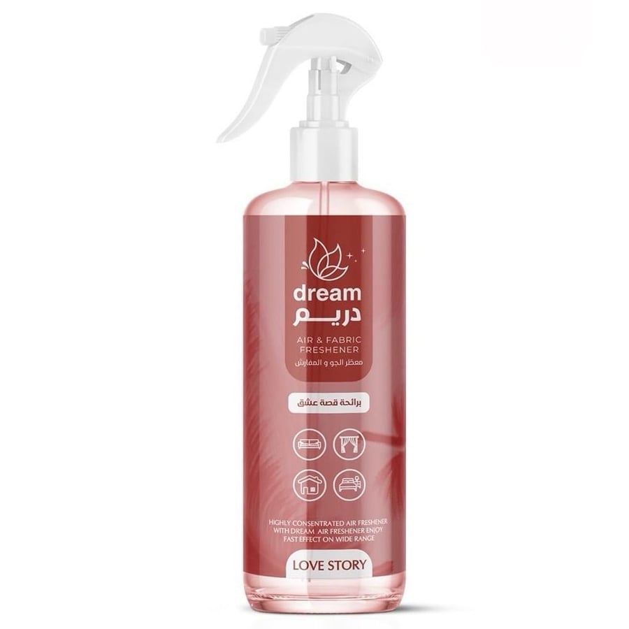دريم معطر الجو والمفارش برائحة قصة عشق 370 مل dream