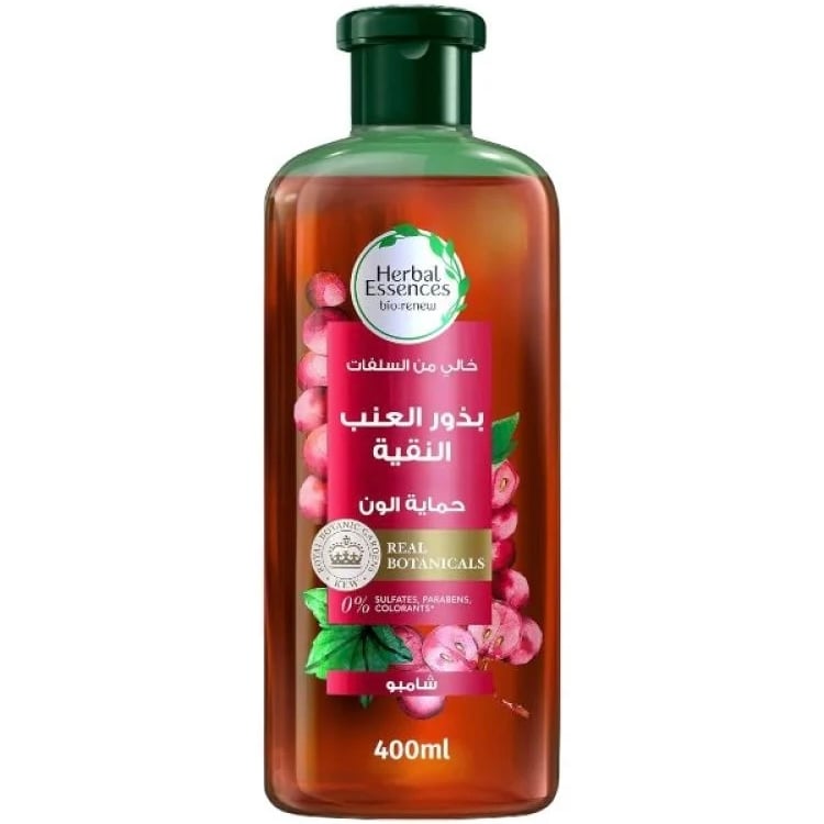 شامبو بخلاصة بذور العنب النقية للشعر المصبوغ 400 مل Herbal Essences