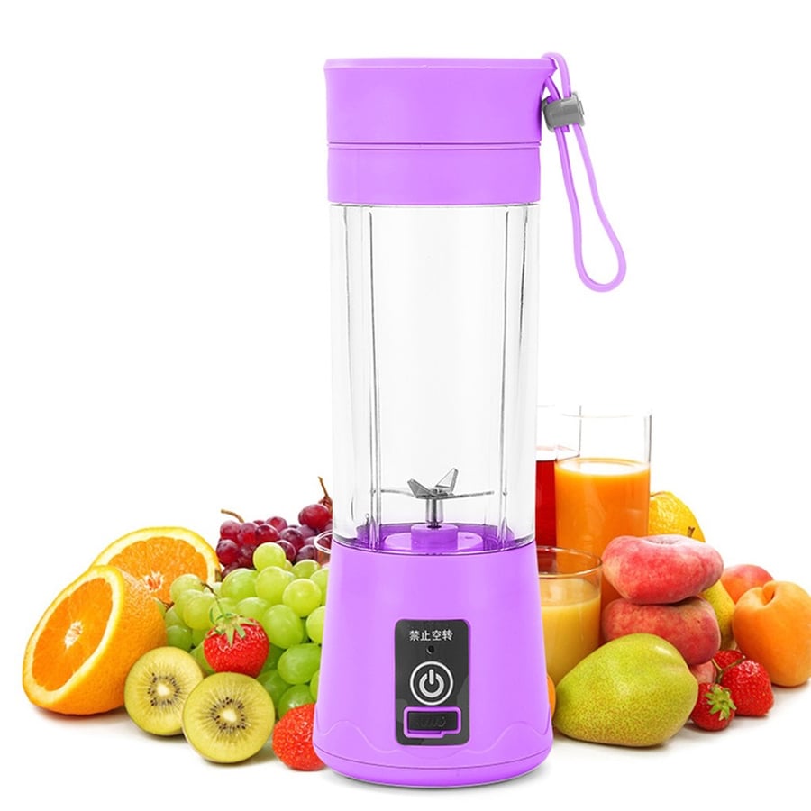 Hand Blender With Flask Sports Glass Handheld Traveling USB Charging 250ml 25 Watts DLC-39049