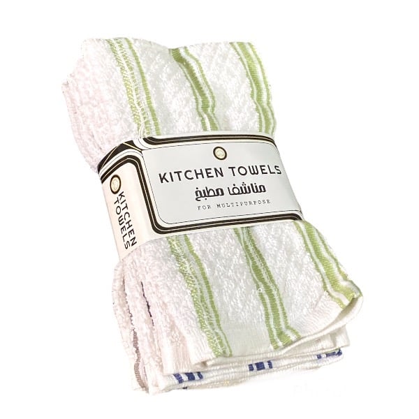 Kitchen Towels 4 Pieces Cotton 100%