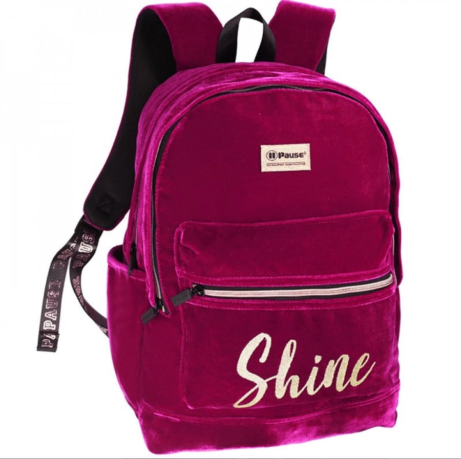 شنطة ظهر مع مقلمة 17 انش بنفسجي - بوز Pause Backpack-3079 PAUSE
