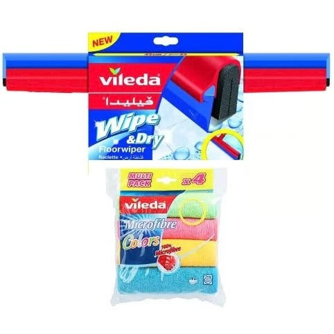 ممسحة أرضيات 42 سم + هدية منشفة 30*30 سم Vileda VF074S